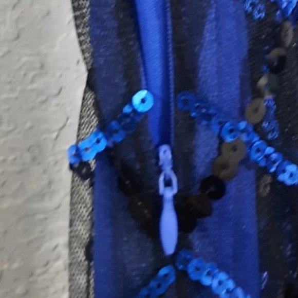 WOMAN'S DRESS VISION FOR INNOVATION BLUE SQUIN DRESS - Picture 14 of 16